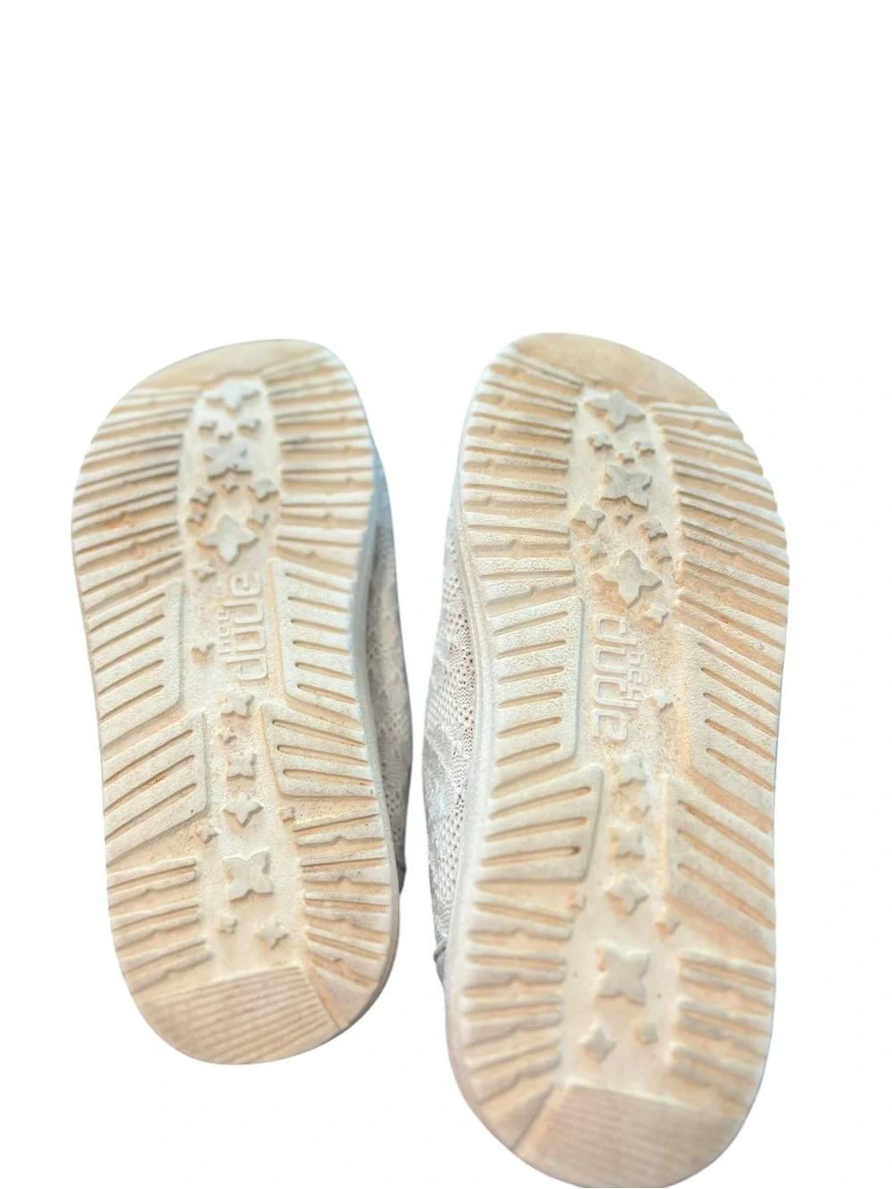 Hey Dude Wendy Youth Boho White Crochet Slip-On Shoes Kids Size 13